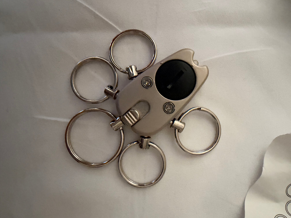 Samoniste Key Chain With 5 Key Rings and Light