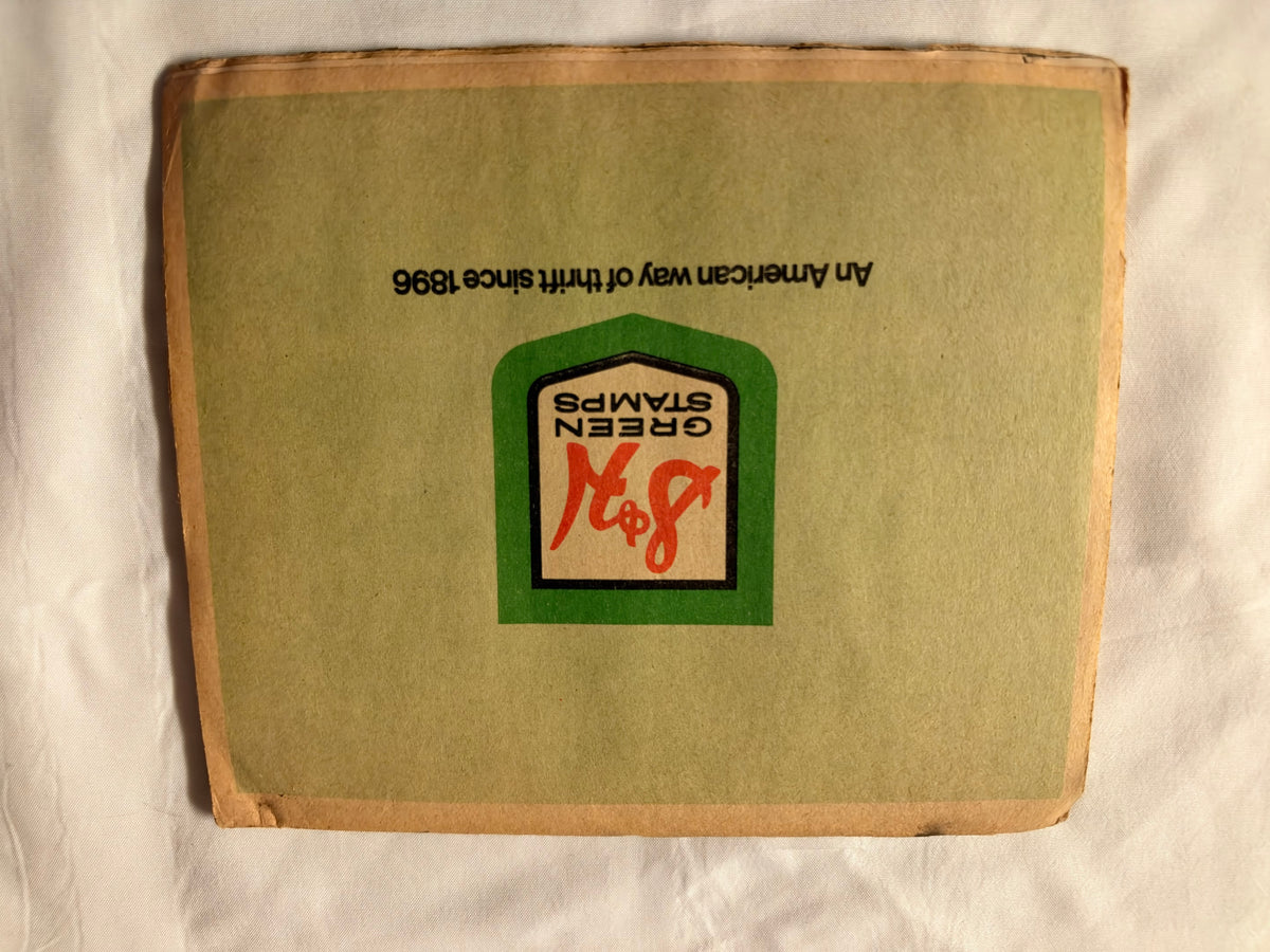 Book of S&H Green Stamps from the Sperry and Hutchinson Company Filled with 1200 Stamps