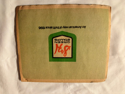 Book of S&H Green Stamps from the Sperry and Hutchinson Company Filled with 1200 Stamps