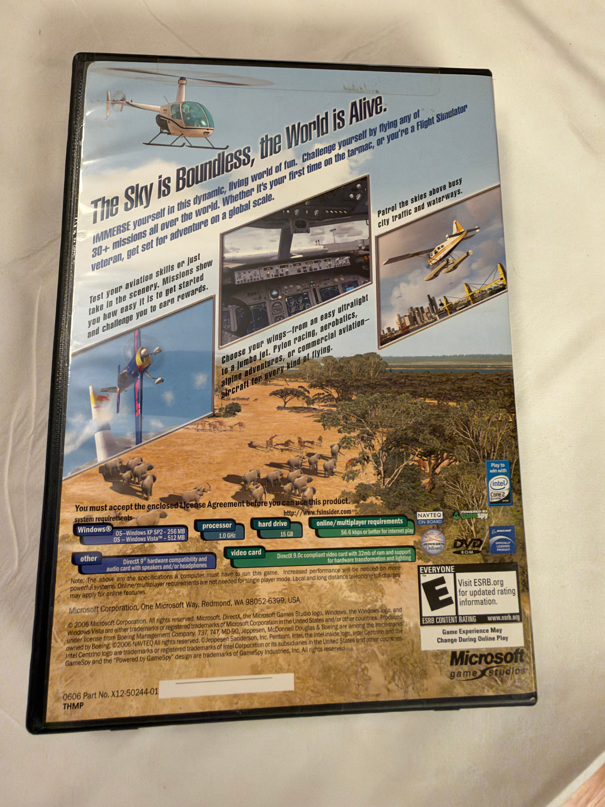 Microsoft Flight Simulator Games For Window PC DVD E for Everyone